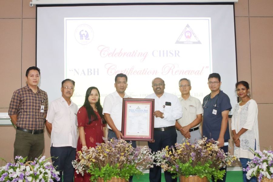 The Quality Cell of CIHSR celebrates the certificate renewal of National Accreditation Board for Hospital & Healthcare Providers on September 20.
